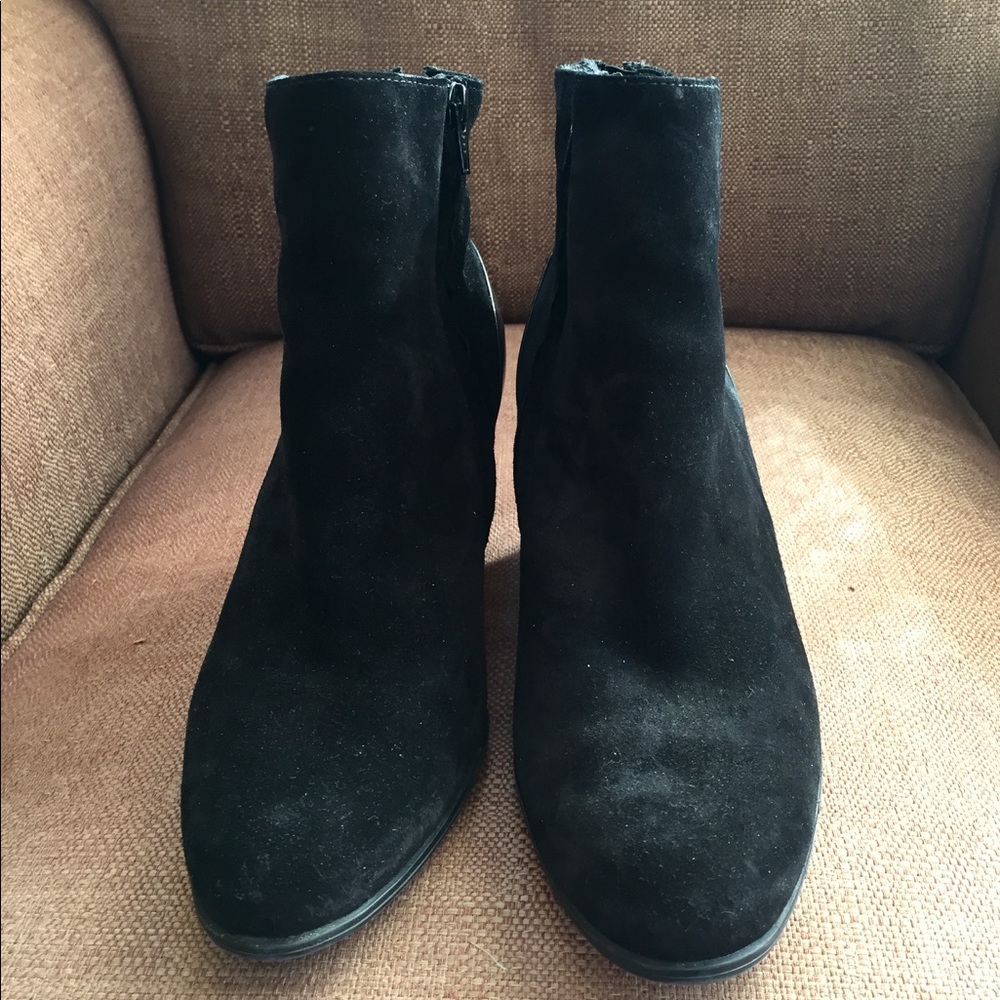 Paul Green Black Suede Booties